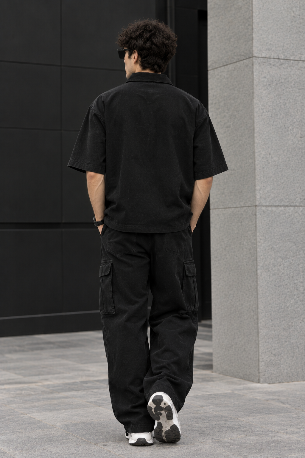 Premium Black Utility  Tracksuit Set